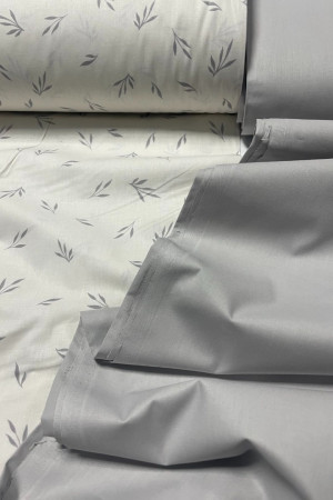 Поплін (ранфорс) класичний сірий колір