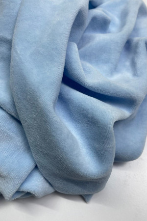 Велюр блакитний