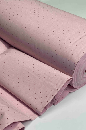 Ранфорс Крапки на рожевому фоні