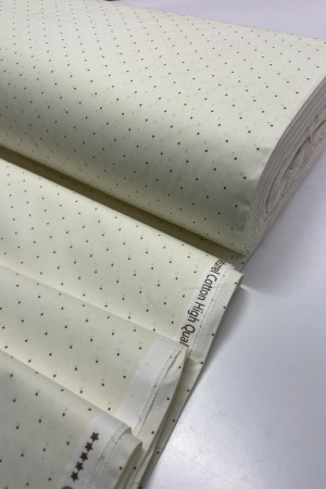 Ранфорс Крапки на молочному фоні